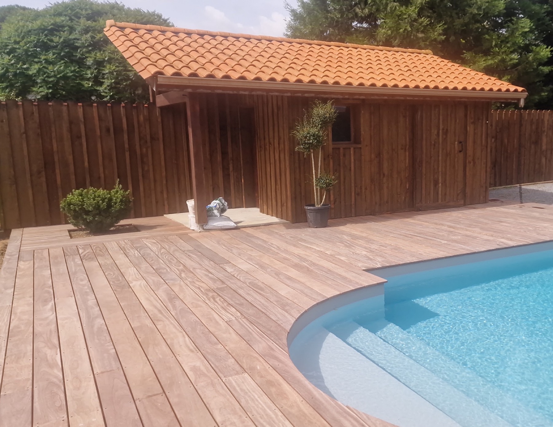 Terrasse bois exotique cumaru — après